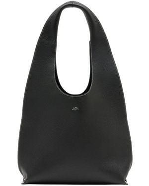 A.P.C. Le Neige Clou Shopper Bag - Black