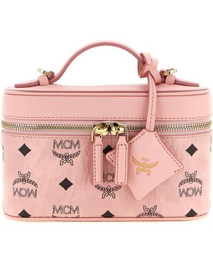 MCM Aren Vanity Case Hand Bags - Pink