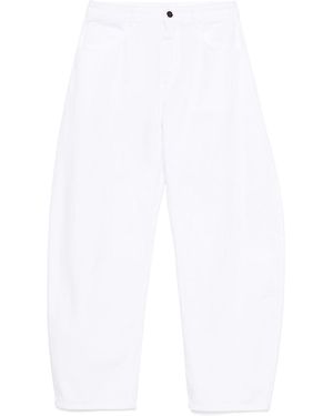 Alaïa Alaïa Low Waist Curved Jeans - White