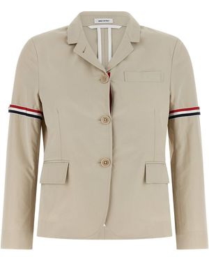 Thom Browne Classic Sport Blazers - Natural