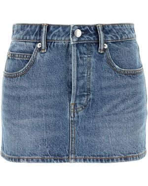 Alexander Wang Denim Mini Skirt - Blue