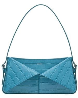 Coperni Croco Belt Handbag - Blue