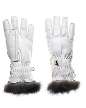 Restelli "269" Leather Gloves - White