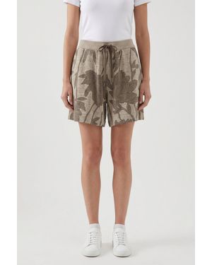 Brunello Cucinelli Linen Silk Shorts - Natural