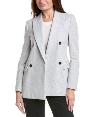 Brunello Cucinelli Light Double Breasted Blazer - Gray
