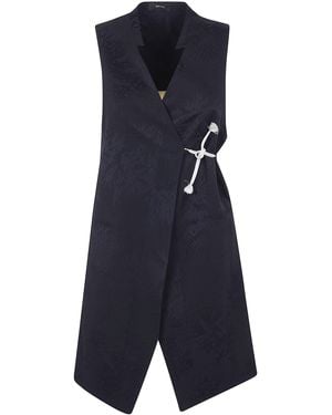 Ibrigu Long "Haori" Kimono Vest - Blue