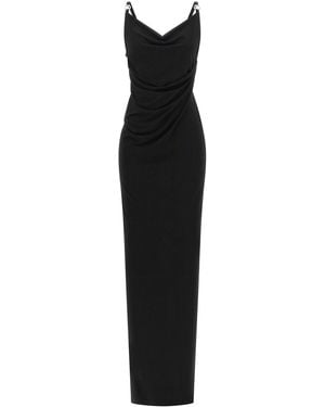 Coperni Metallic Logo Dress - Black