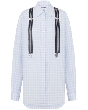 Moschino Cotton Vichy Shirt - Blue