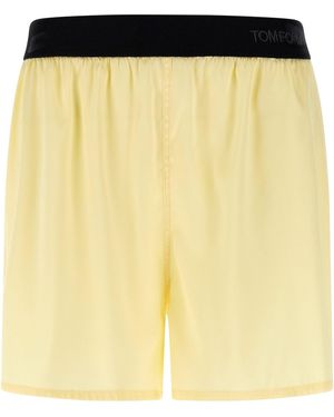 Tom Ford Silk Shorts - Yellow