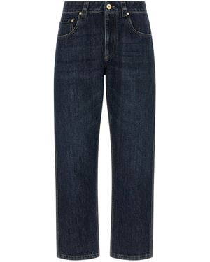 Brunello Cucinelli 'Shiny Bartack' Jeans - Blue