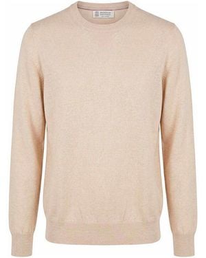 Brunello Cucinelli Cashmere Sweater - Natural