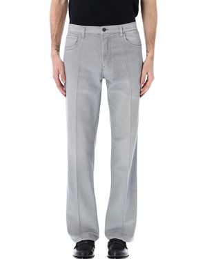 Prada Five-Pocket Washed Denim Jeans - Gray