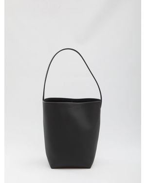 The Row Medium N/S Park Tote Bag - Black