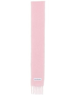Acne Studios Wool Knit Scarf - Pink