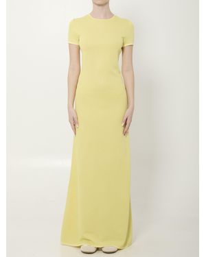 Jacquemus Maxi Dress La Robe Maille - Yellow