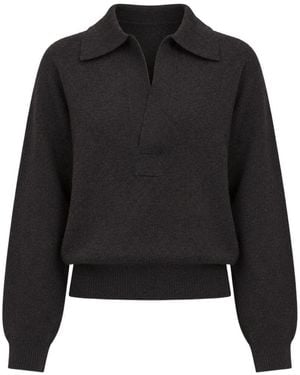 Victoria Beckham Sweater Genevieve Melange - Black