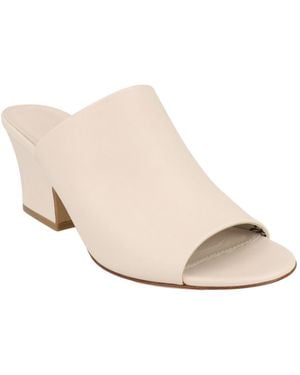 Ferragamo Sophie Leather Mules - Natural