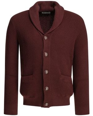 Brunello Cucinelli Cotton Cardigan - Purple