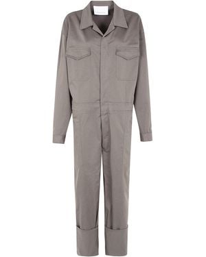 Frankie Shop Ardea Cotton Jumpsuit - Gray