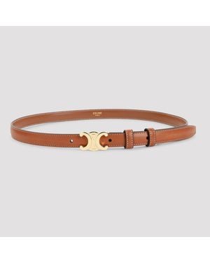 Celine Triomphe Small Belt - Brown