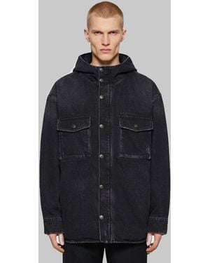 Balenciaga Denim Cargo Jacket - Blue