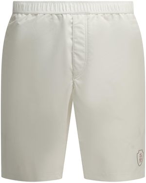 Brunello Cucinelli Logo Shorts - Gray