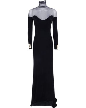 Elisabetta Franchi Evening Long Dress - Blue