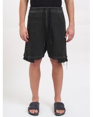 MD75 Low Crotch Cotton Bermuda - Black