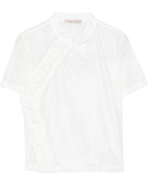 Paloma Wool Cropped Blouse Gaspar - White
