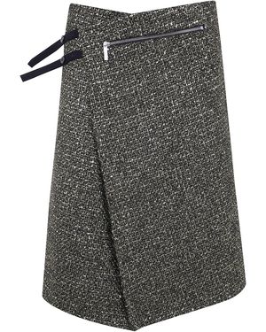 SAPIO Braids Lame Panel Shirt - Gray