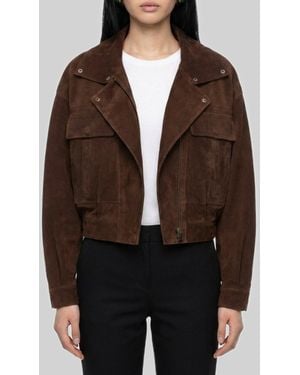 Saint Laurent Vintage Suede Jacket - Brown
