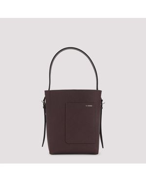 Valextra Small Bucket Bag - Brown