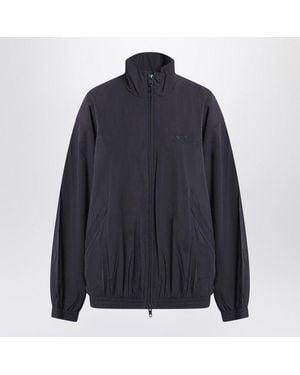 Balenciaga Oversized Dark Tracksuit Jacket - Blue