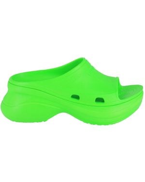 Balenciaga X Crocs Pool Slides - Green