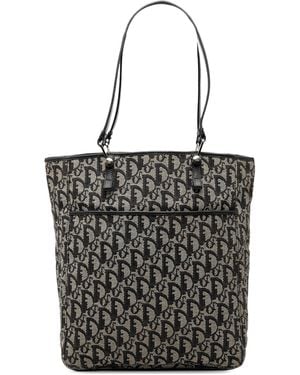 Dior Oblique Canvas Tote - Black