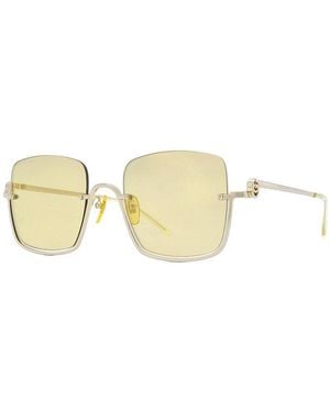 Gucci Sunglasses Square Semi Rim, Frame And Mirror Lens Gg1279S006 - Metallic