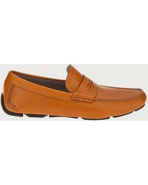 Ferragamo Driver — Cognac/Tan - Brown