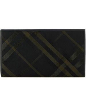 Burberry Printed E-Canvas Wallet - Black