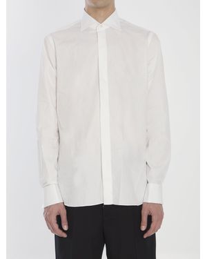 Borriello Marechiaro Shirt Witth Cuffs For Cufflinks - White