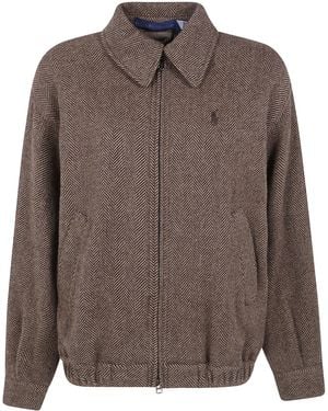 Polo Ralph Lauren Woven Bomber Coat - Brown