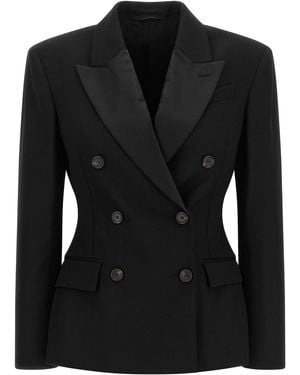 Brunello Cucinelli Double-Breasted Blazer - Black