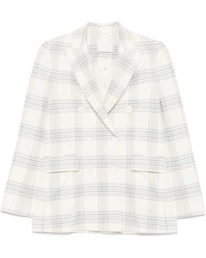 Circolo 1901 Cotton Double-Breasted Jacket - White