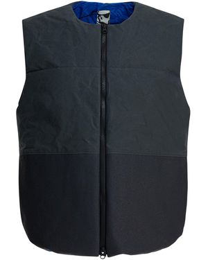 GR10K Cotton Sleeveless Jacket Jackets And Coats - Blue