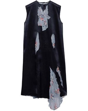 Prada Silk Satin Dress - Blue