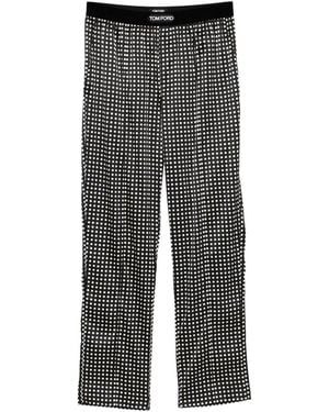 Tom Ford Pants Silk-Blend - Gray
