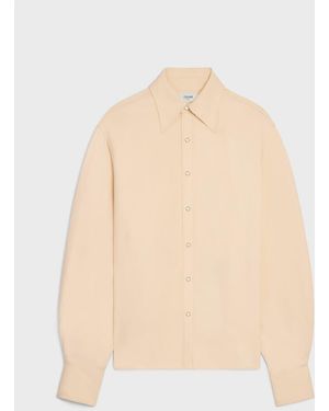 Celine Viscose Shirt And Silk Cady - Natural