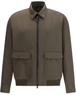 Brioni Jacket Wool - Gray