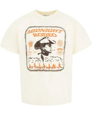 MIDNIGHT RODEO T-Shirt With Graphic Print - White