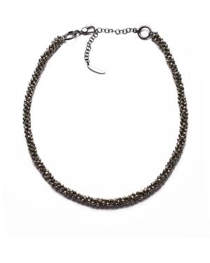 Brunello Cucinelli Pyrite Glass Bead Choker - Metallic