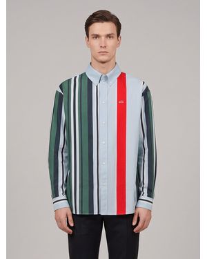 Loewe Striped Cotton Shirt - Red